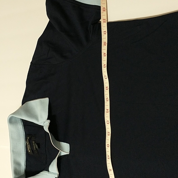 Banana Republic nave blue polo standard fit mens Size Large - Picture 6 of 8